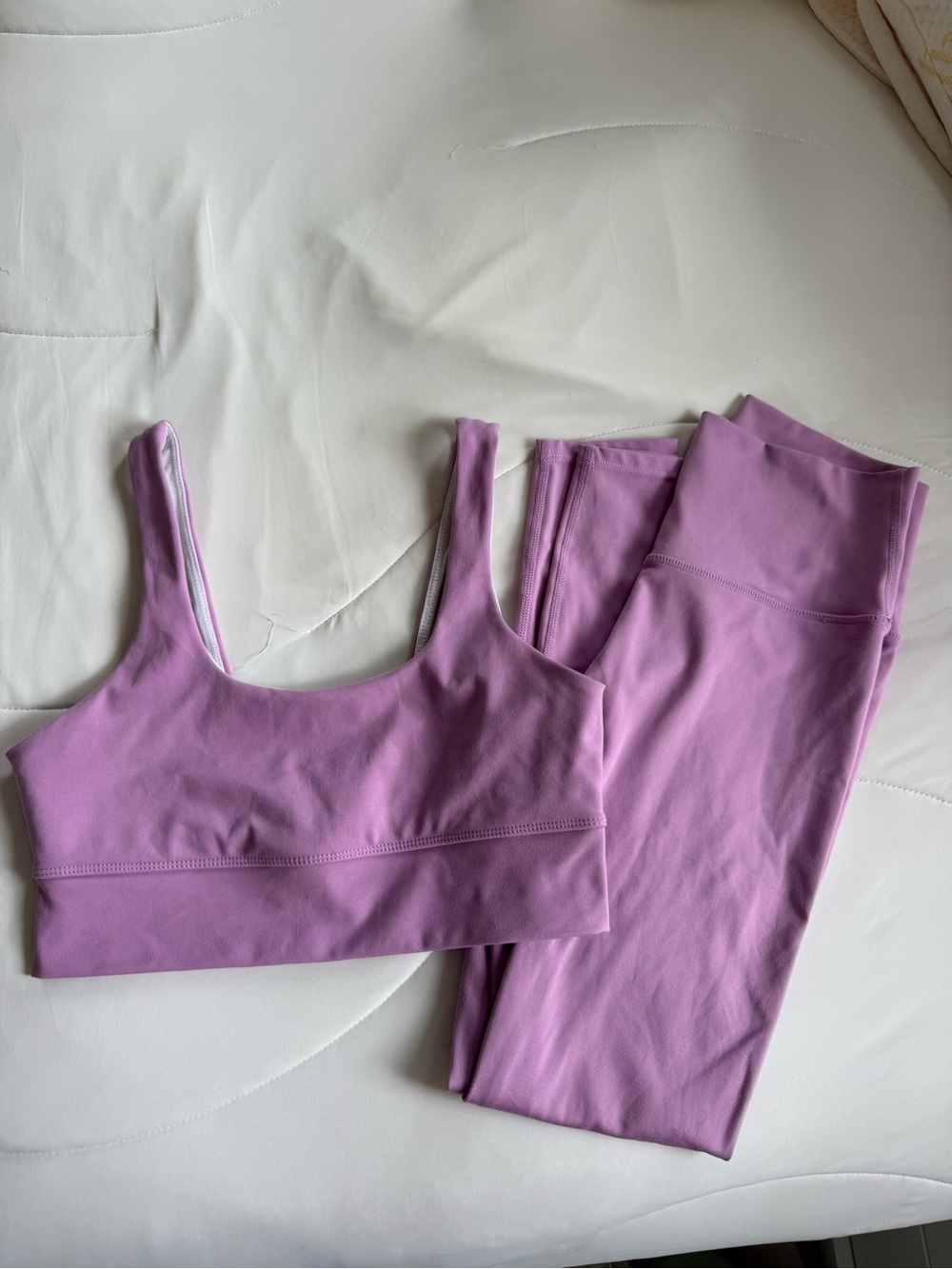 Varley Lilac Scoop-Neck Sports Bra